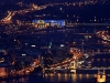 Panoramic horse riding by night